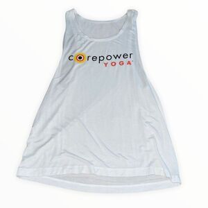 NEW Corepower Yoga White Logo Tank